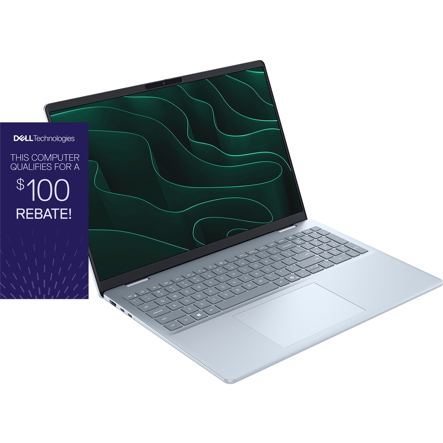 Dell 16 Plus Laptop R7-350/32/1TB Ice Blue