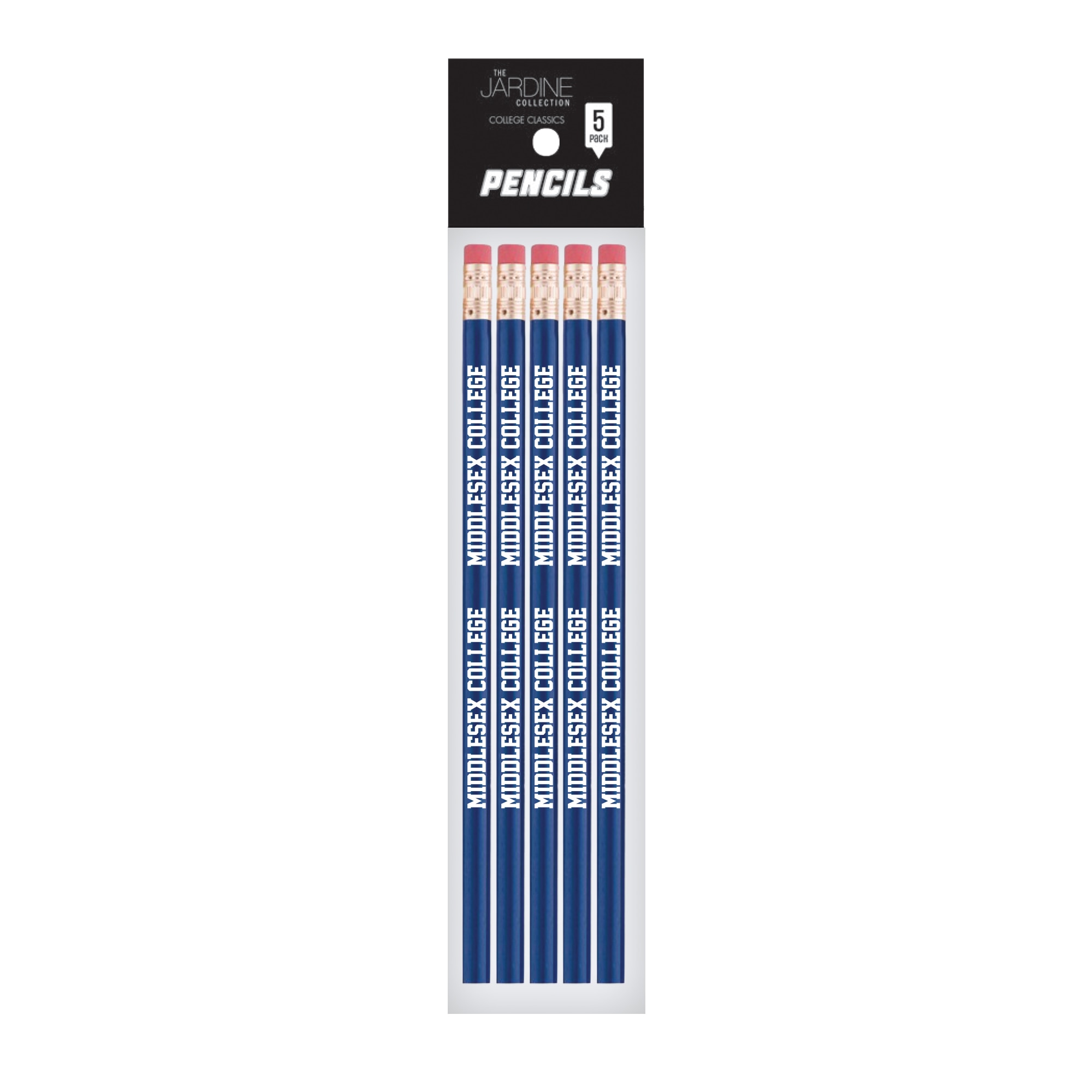 Emblematic Pencil 5pk School Name