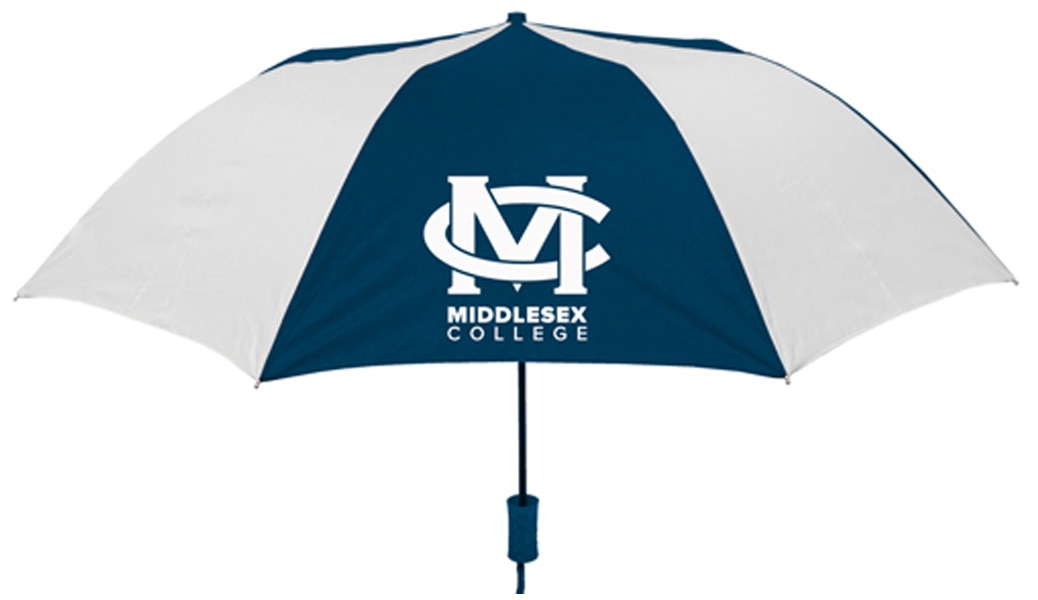 "The Sport" 2-Tone Emblematic Umbrella Automatic Folding 48" Coverage