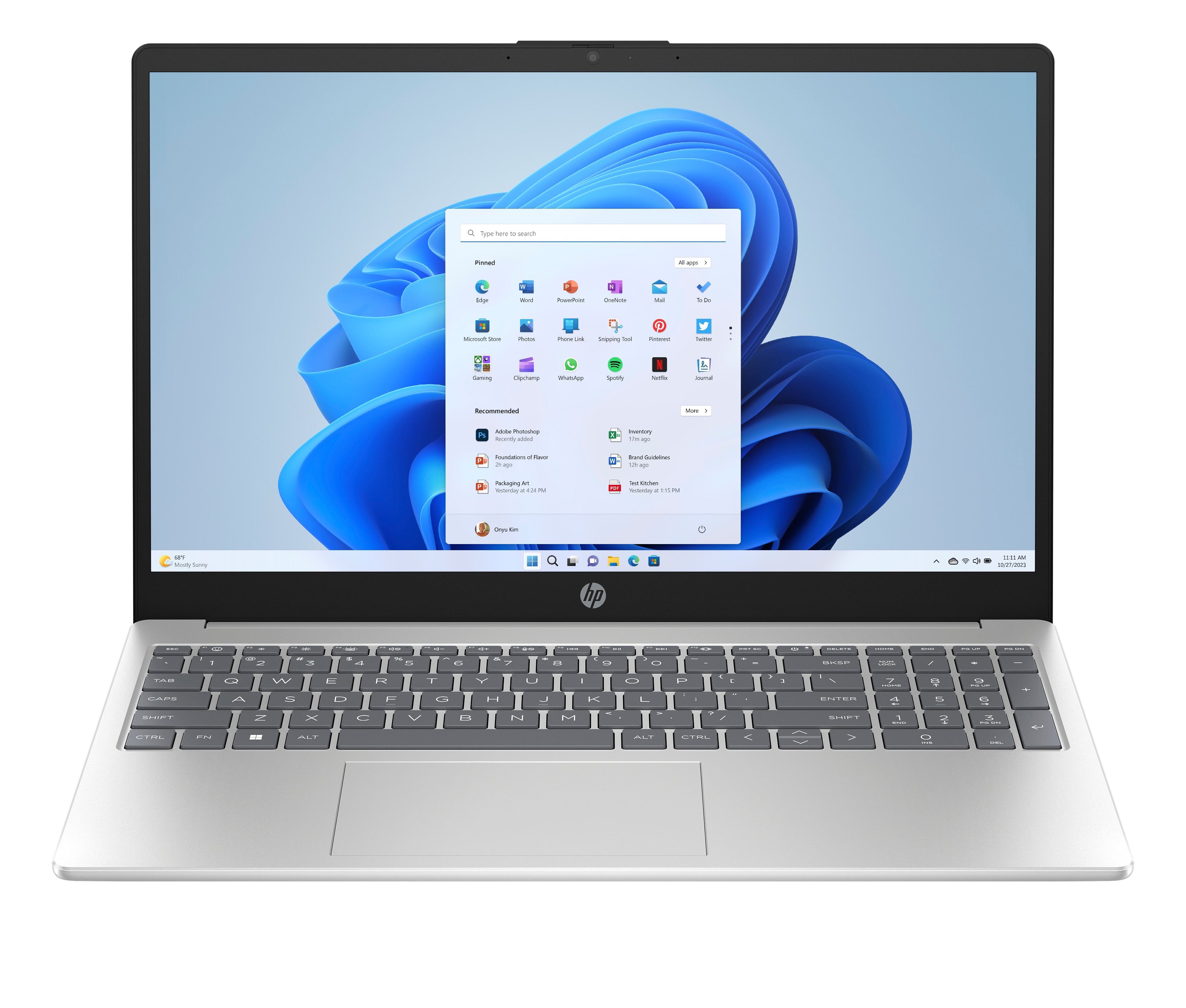 HP 15" Touch Laptop Ryzen 5-7520U 8GB 512GB