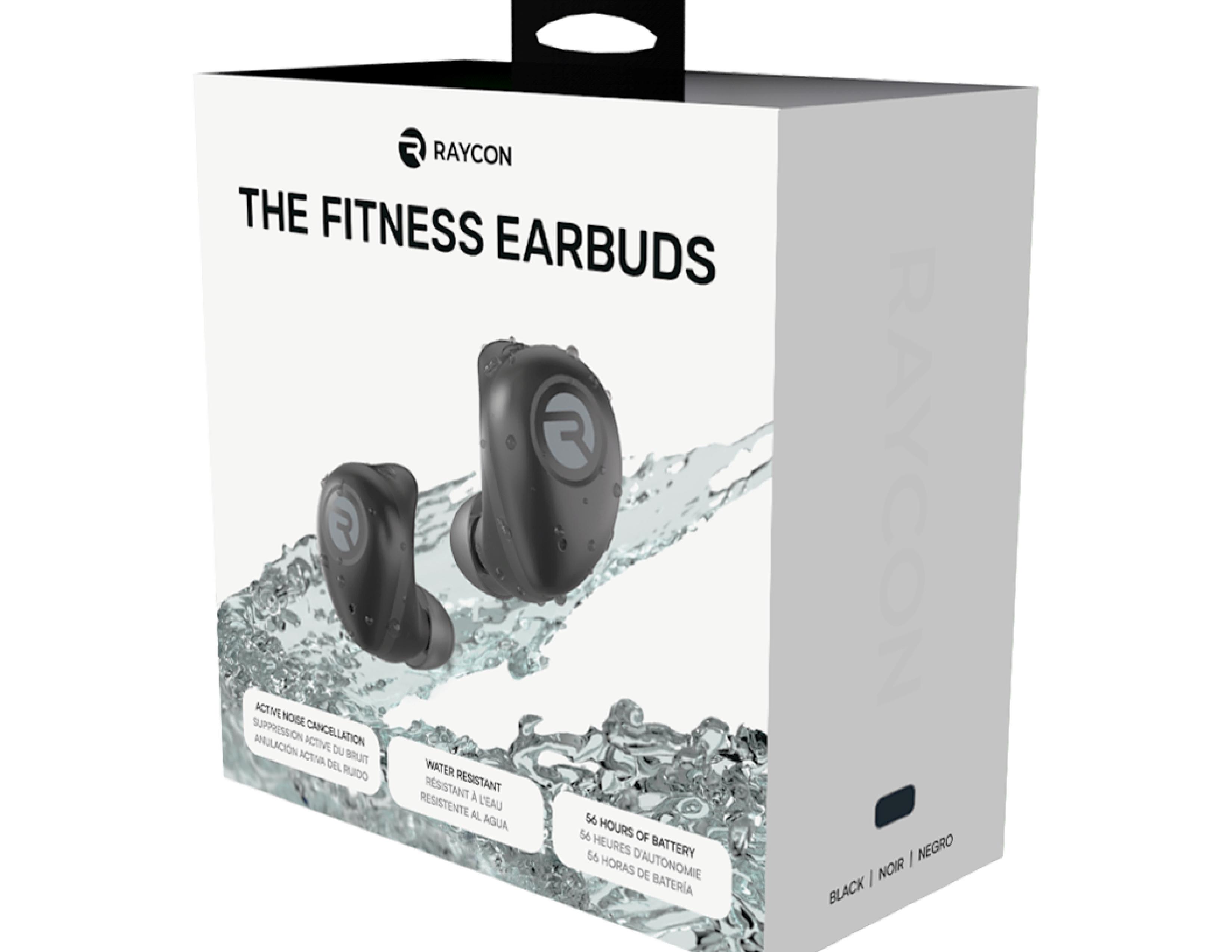 Raycon Fitness Bluetooth True Wireless Earbuds with Built in Mic black 2024