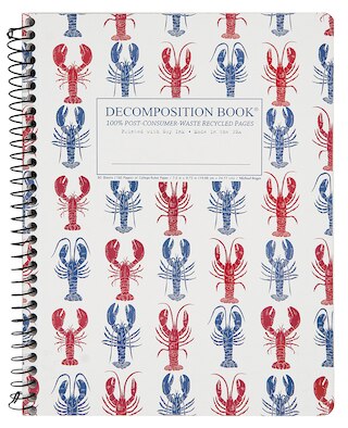 Lobsters Coilbound Decomposition Book (lined, 7.5 x 9.75