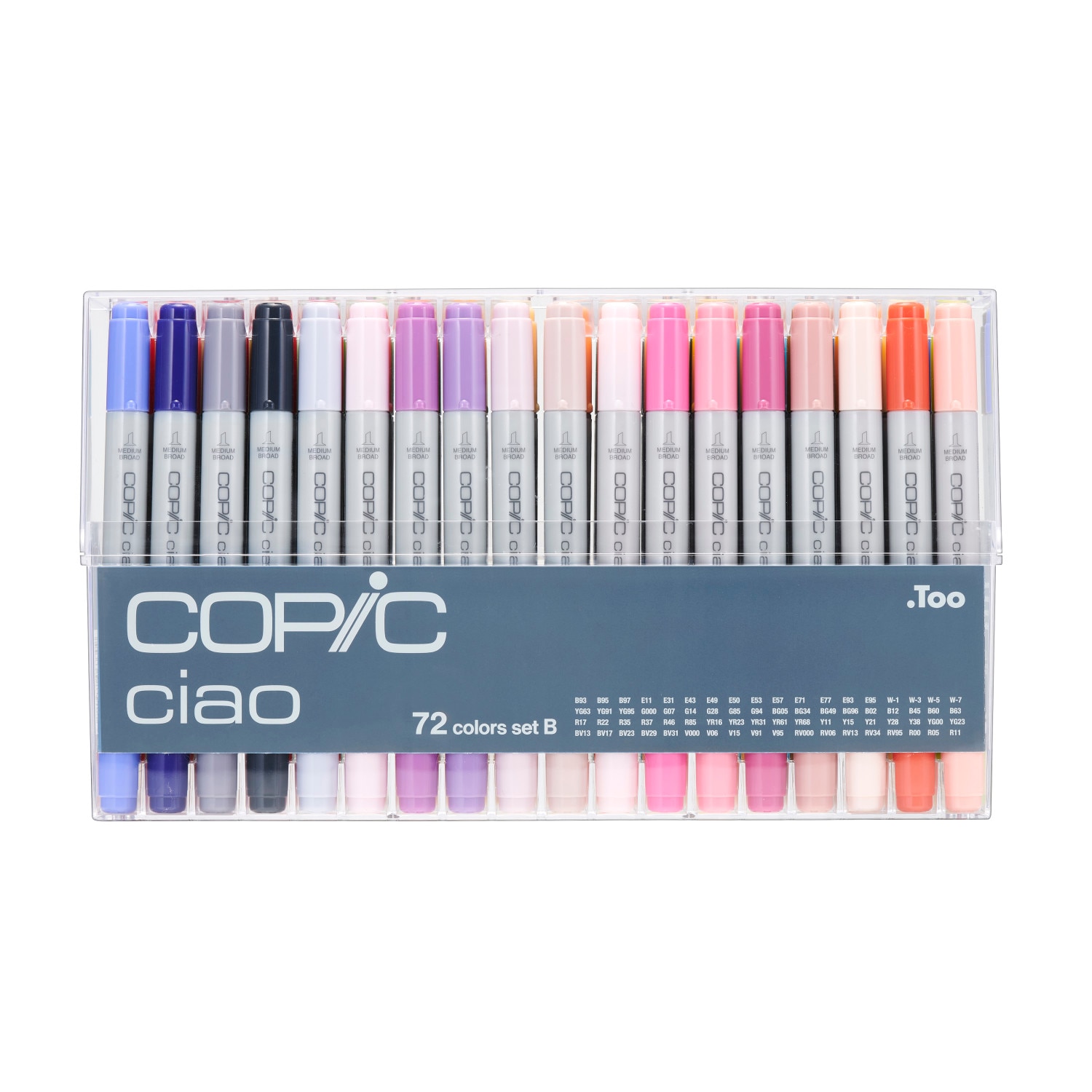 Copic Ciao Marker Set, 72-Piece, Set B