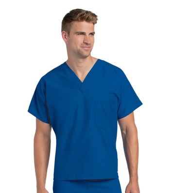 Reversible V-Neck Classic Fit Solid Scrub Top