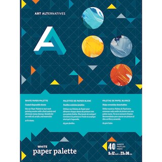 Art Alternatives White Paper Palette Pad, 9