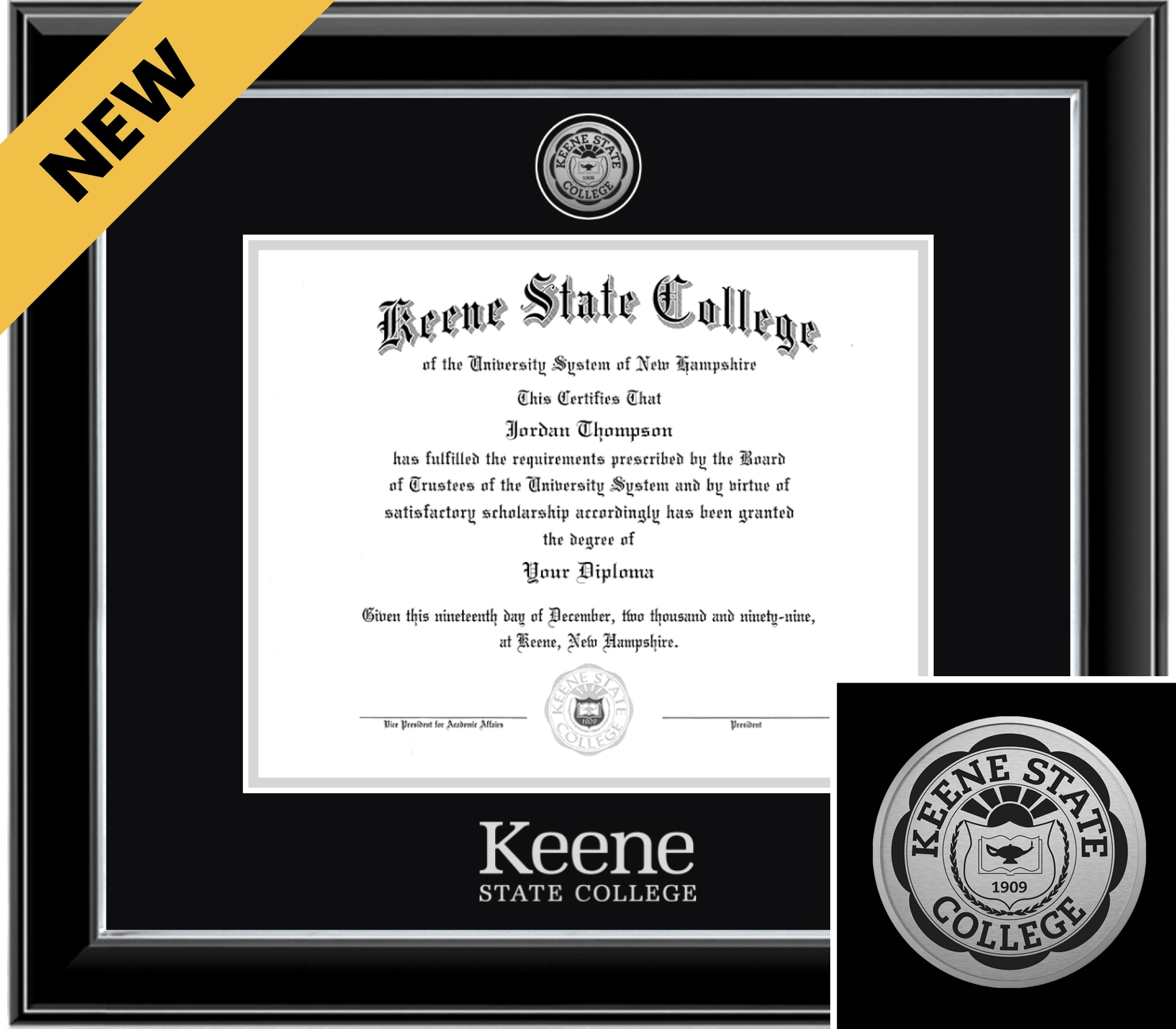 Church Hill Classics Onyx 8x10 Black Diploma Frame