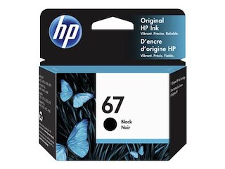 HP 67  PIGMENTED BLACK  ORIGINAL  INK CARTRIDGE