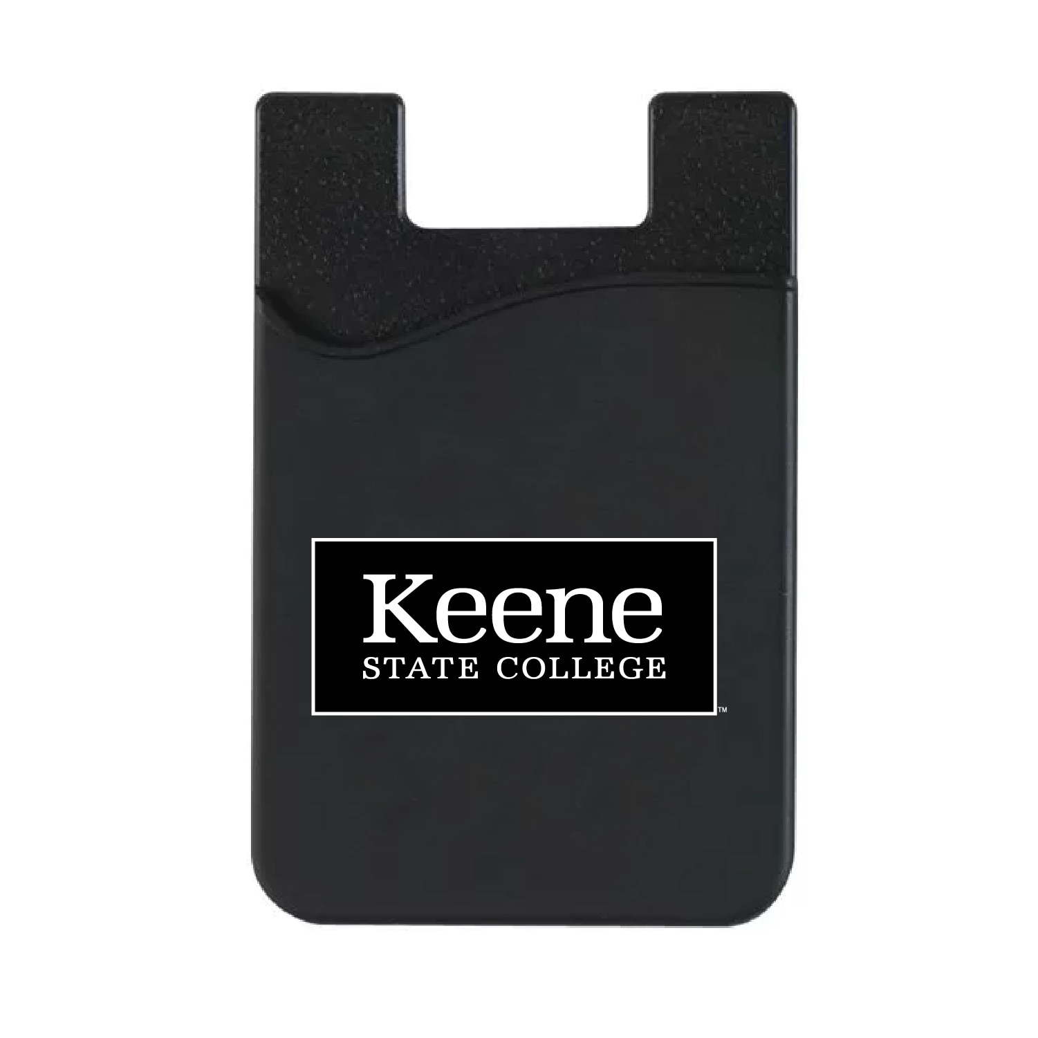 Keene State College - Black Leather Wallet Sleeve (Top Load), Classic