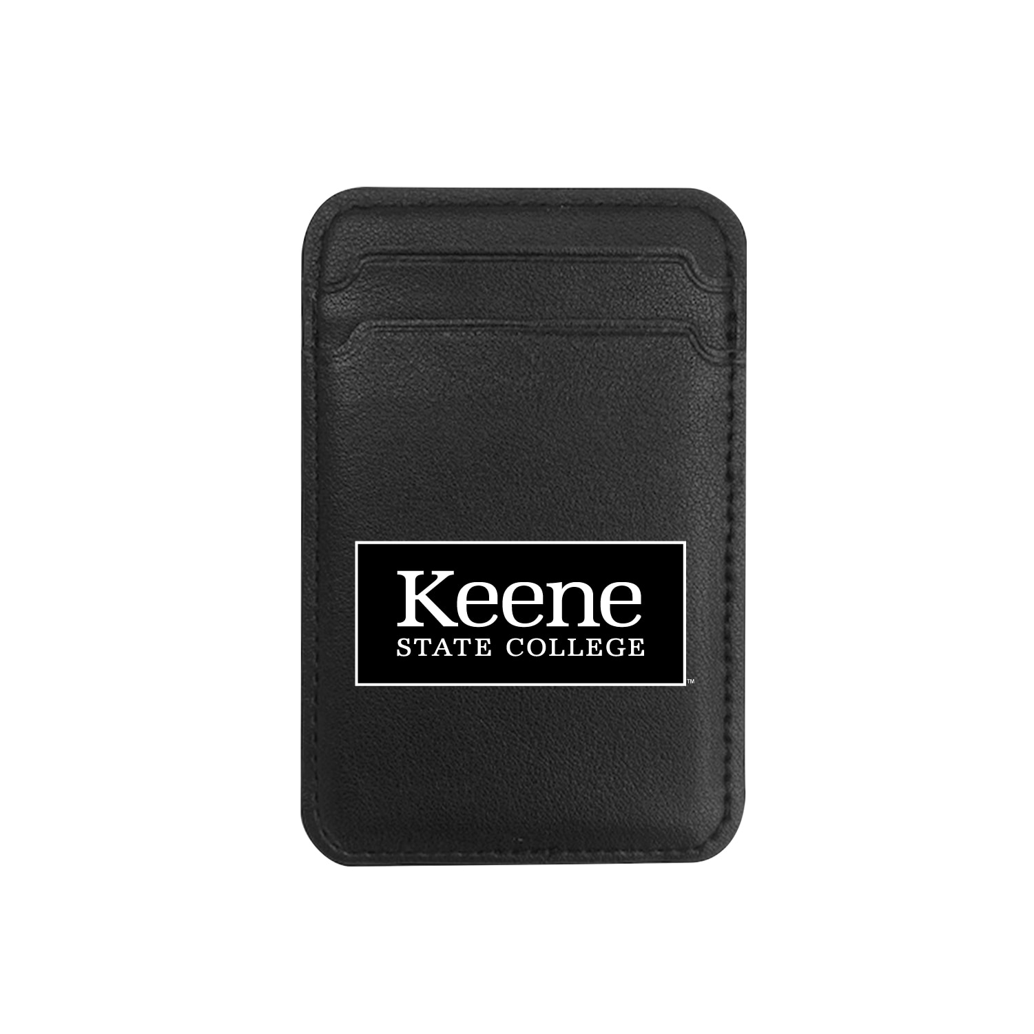 Keene State College - Leather Wallet Sleeve (Top Load, Mag Safe), Black, Classic
