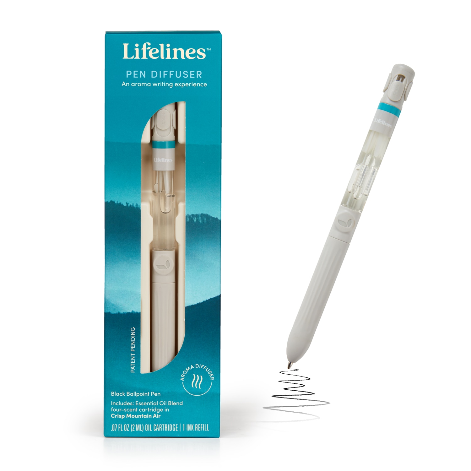 Lifelines Pen Diffuser with 4-Scent Cartridge in Crisp Mountain Air