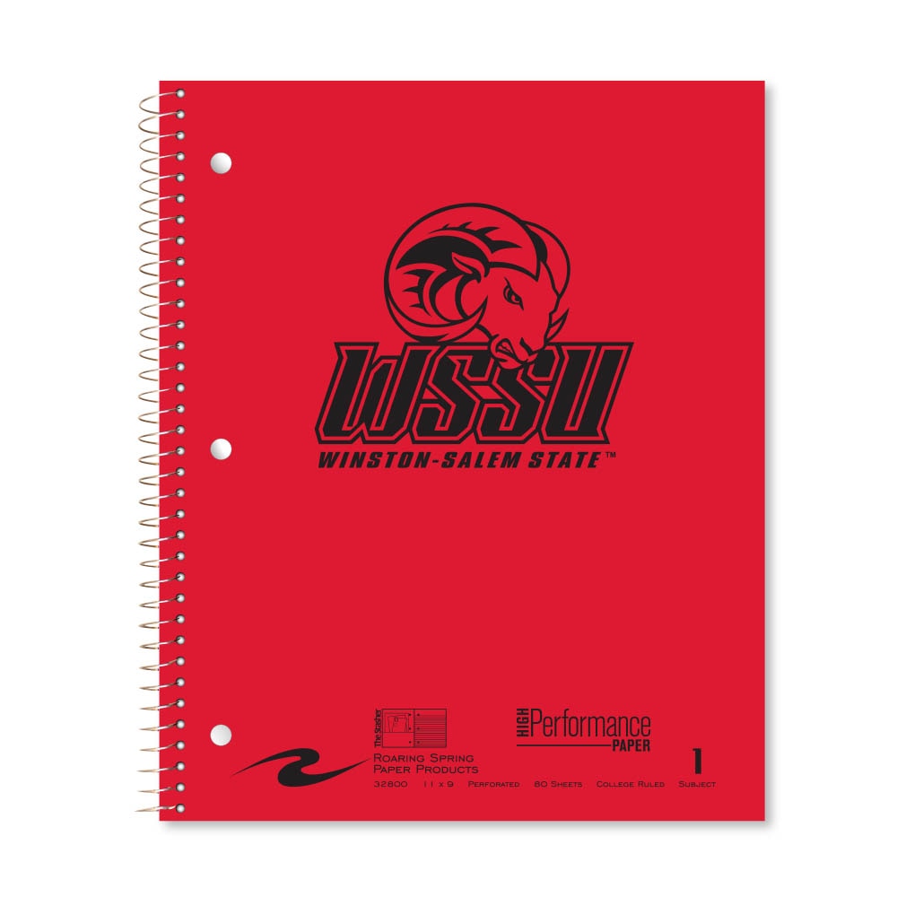Roaring Premium 1 Subject Notebook, 8.5x11 College Ruled 20lb Paper, Pressboard Foil Cover