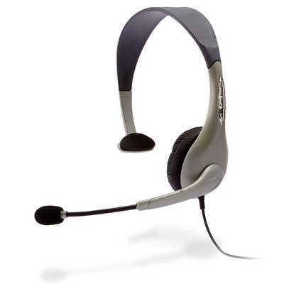 Cyber Acoustics AC-840 Usb Mono Headset Internet Communication & Boom Mic