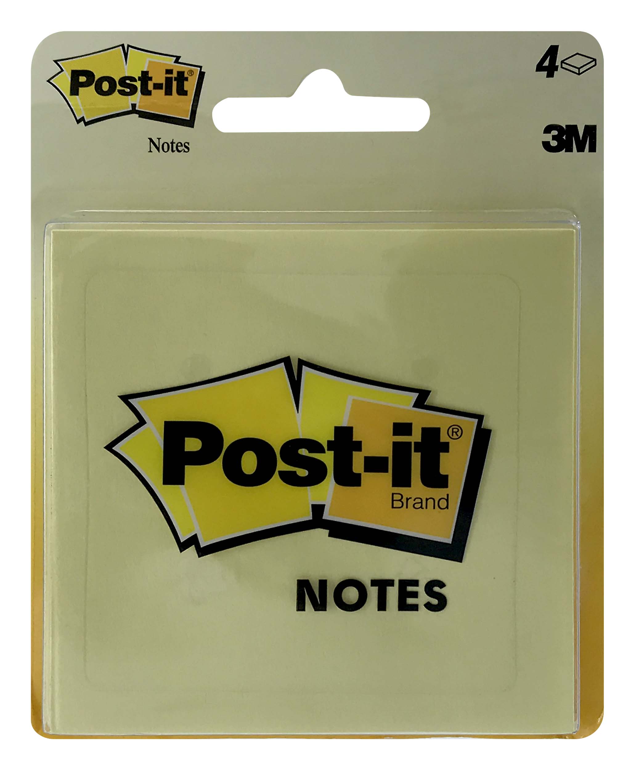 3M Post-it Notes 3x3 Yellow 4pk