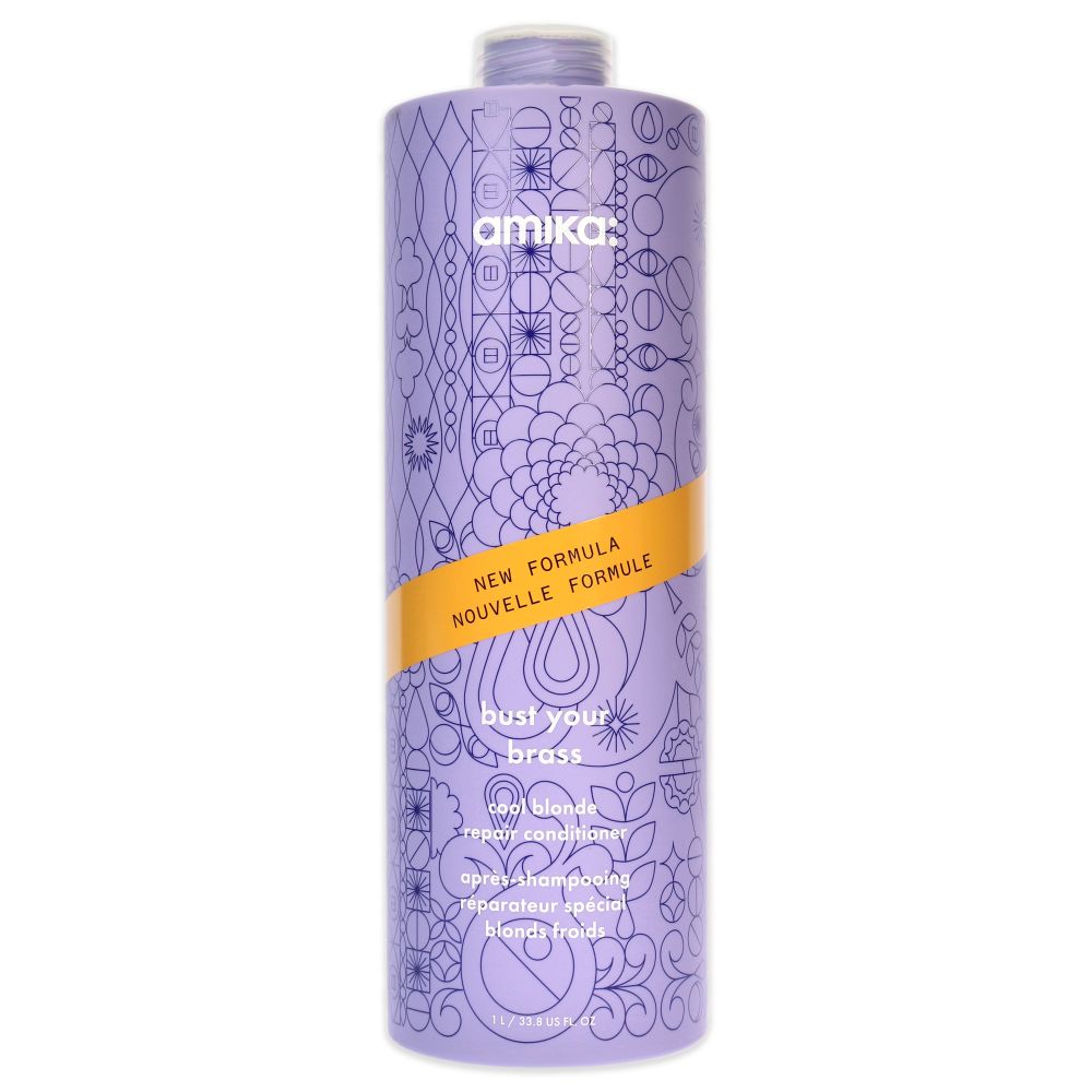 Bust Your Brass Cool Blonde Conditioner by Amika for Unisex - 33.8 oz Conditioner