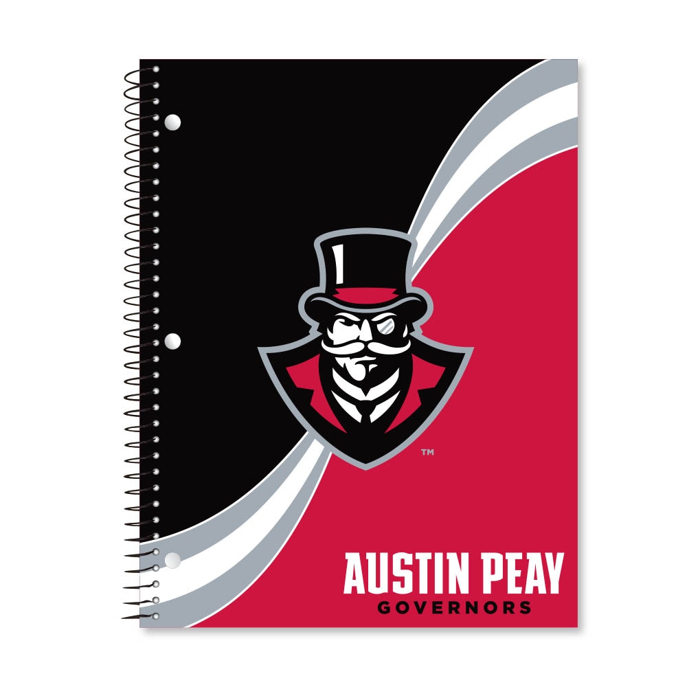 Digi Curve Divide 1 Subject 11"x8.5" 70 Count College Ruled Spiral Notebook