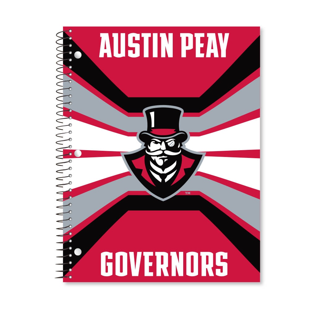 Digi Color Warp 1 Subject 11"x8.5" 70 Count College Ruled Spiral Notebook