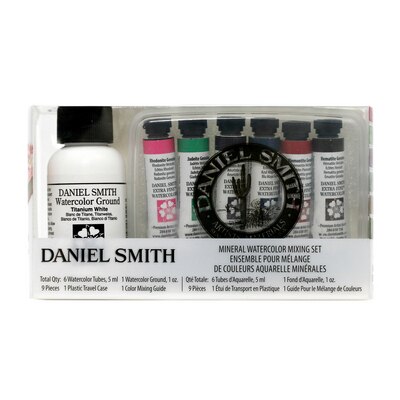 Daniel Smith Extra-Fine Watercolor Introductory Set, Mineral Mixing Set, 9  Pieces