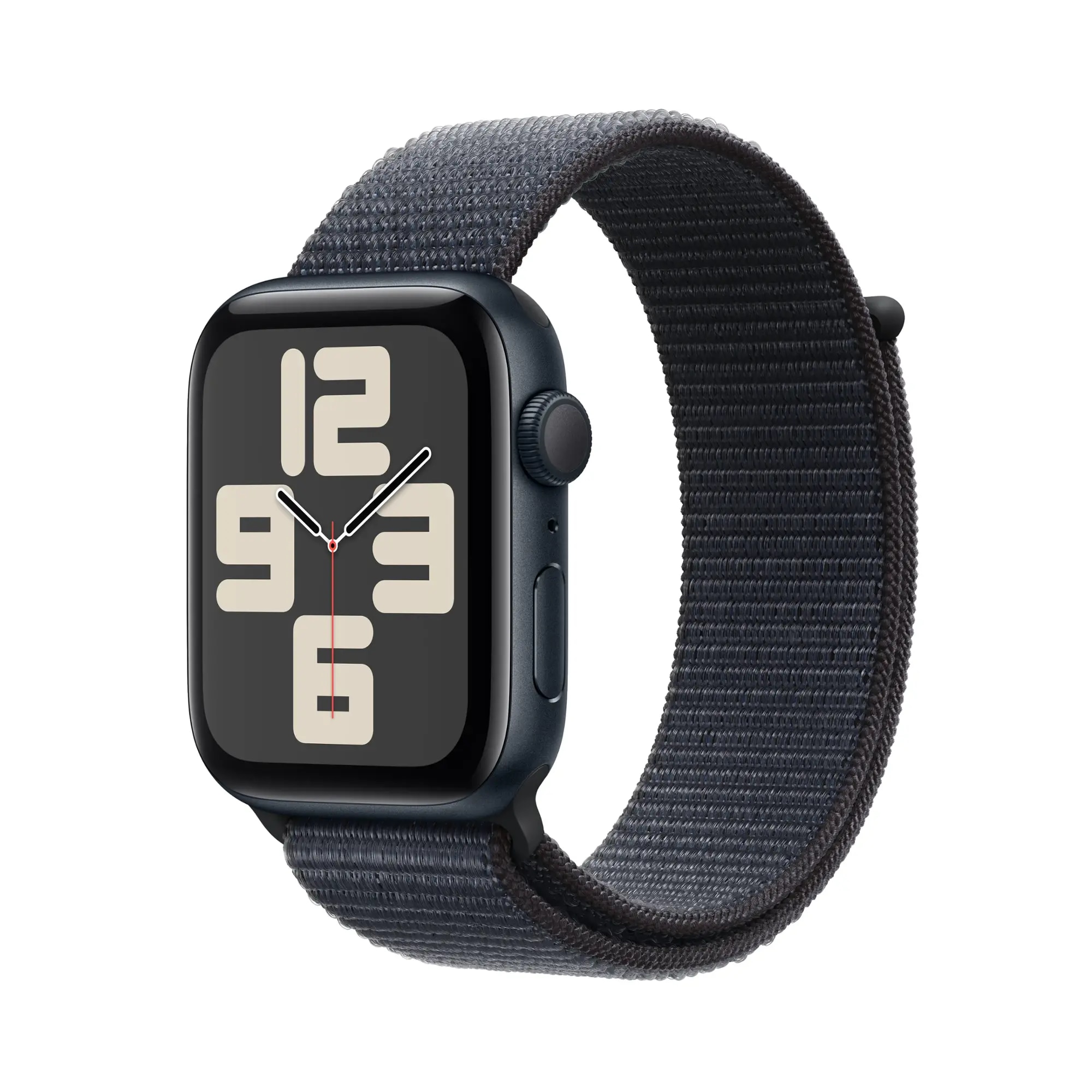 Apple Watch SE GPS 44mm Midnight Aluminum Case with Ink Sport Loop