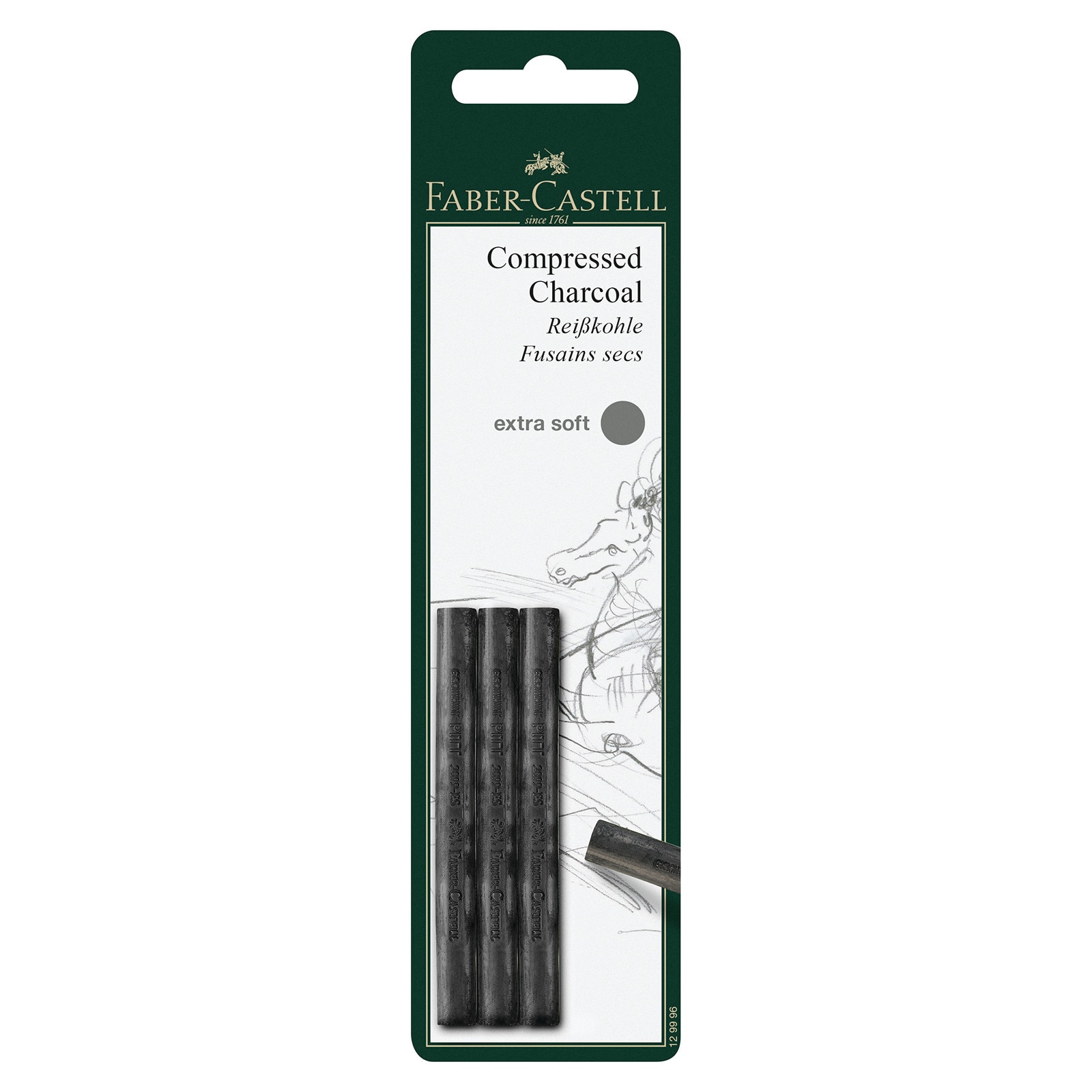 Pitt Compressed Charcoal Stix 3 extra soft