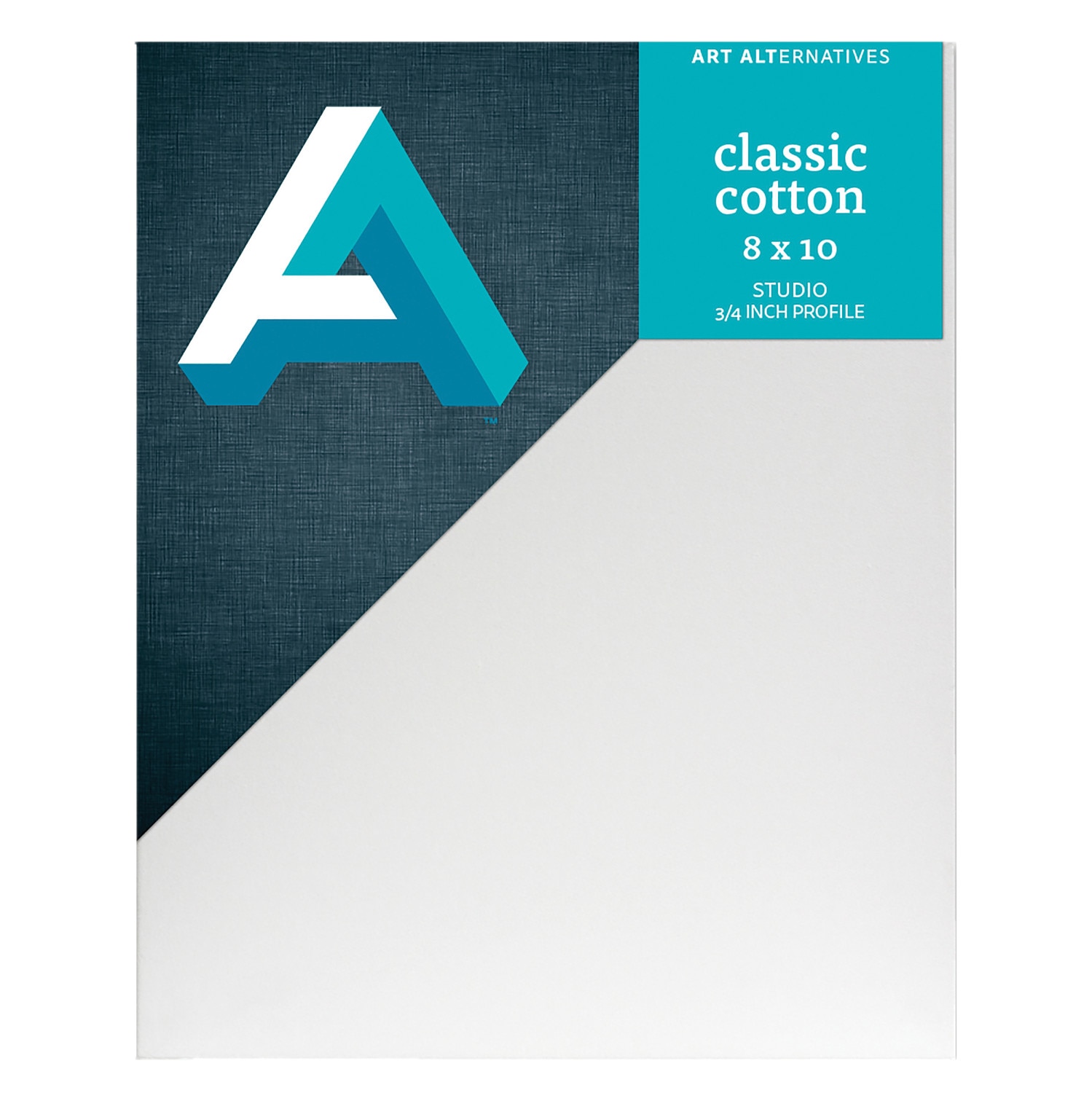 Art Alternatives Classic Cotton Stretched Canvas, Studio, .75" Profile, 8" x 10"