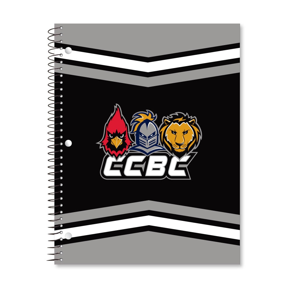 Digi Color Warp 1 Subject 11"x8.5" 70 Count College Ruled Spiral Notebook