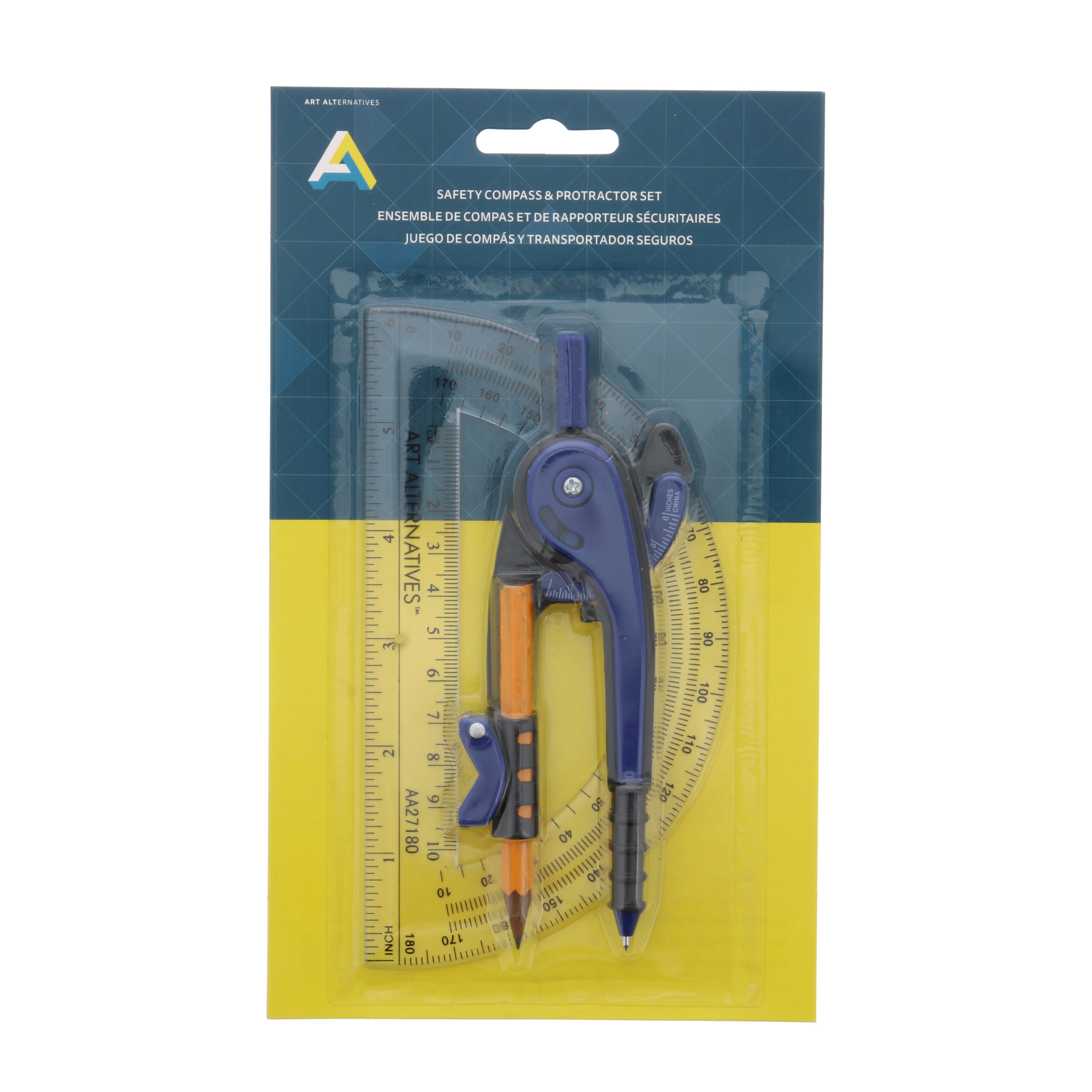 Protractor & Compass Set