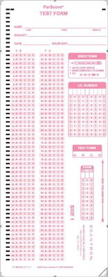 Scantron Form F 289  Par  L