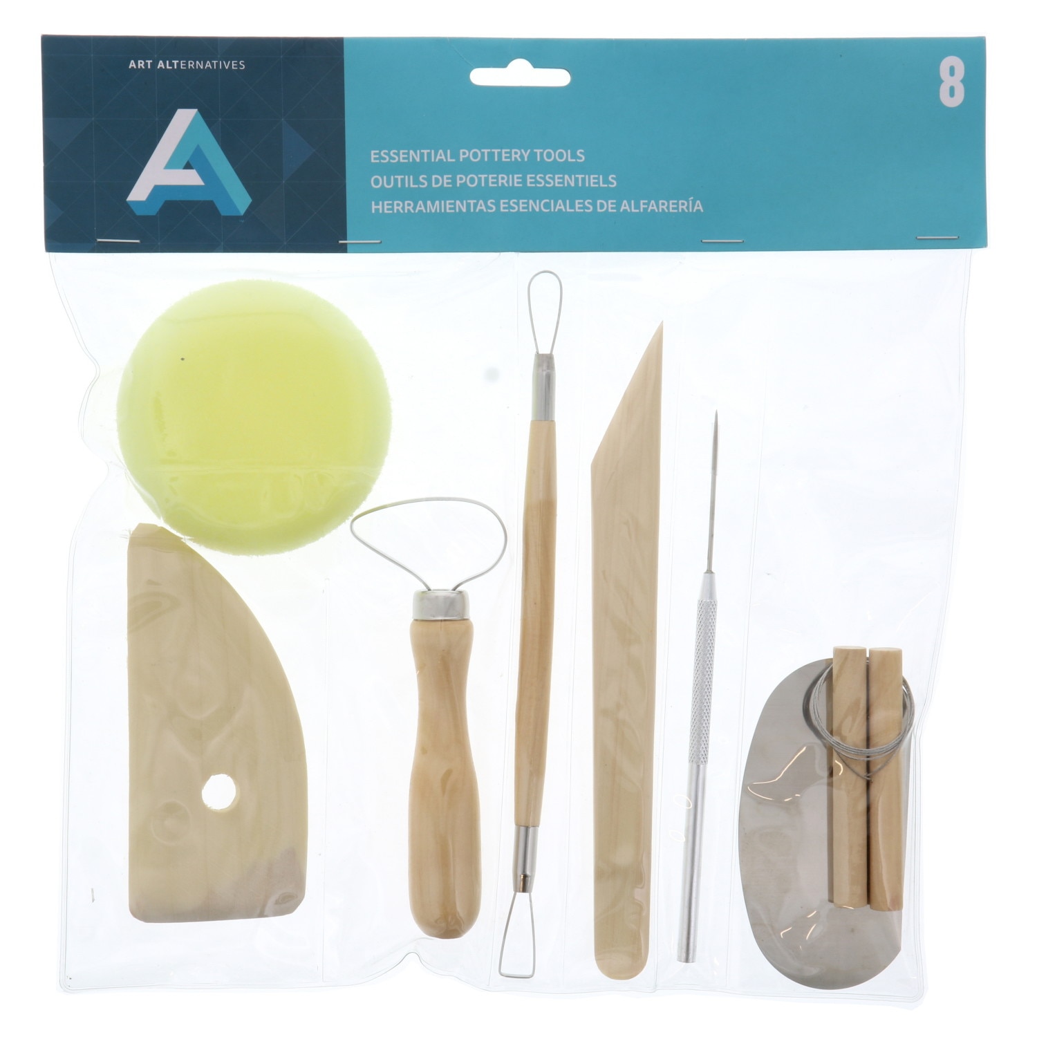 Art Alternatives Pottery Tool Kit - Set of 8
