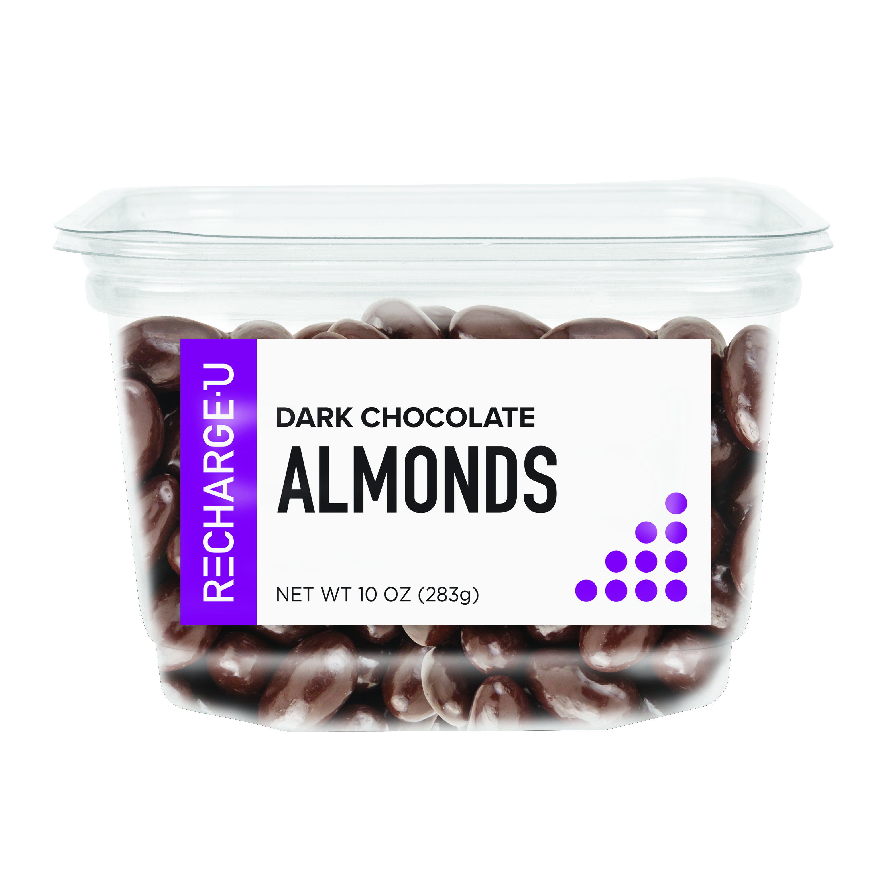 DARK CHOCOLATE ALMOND TUB - RECHARGEU