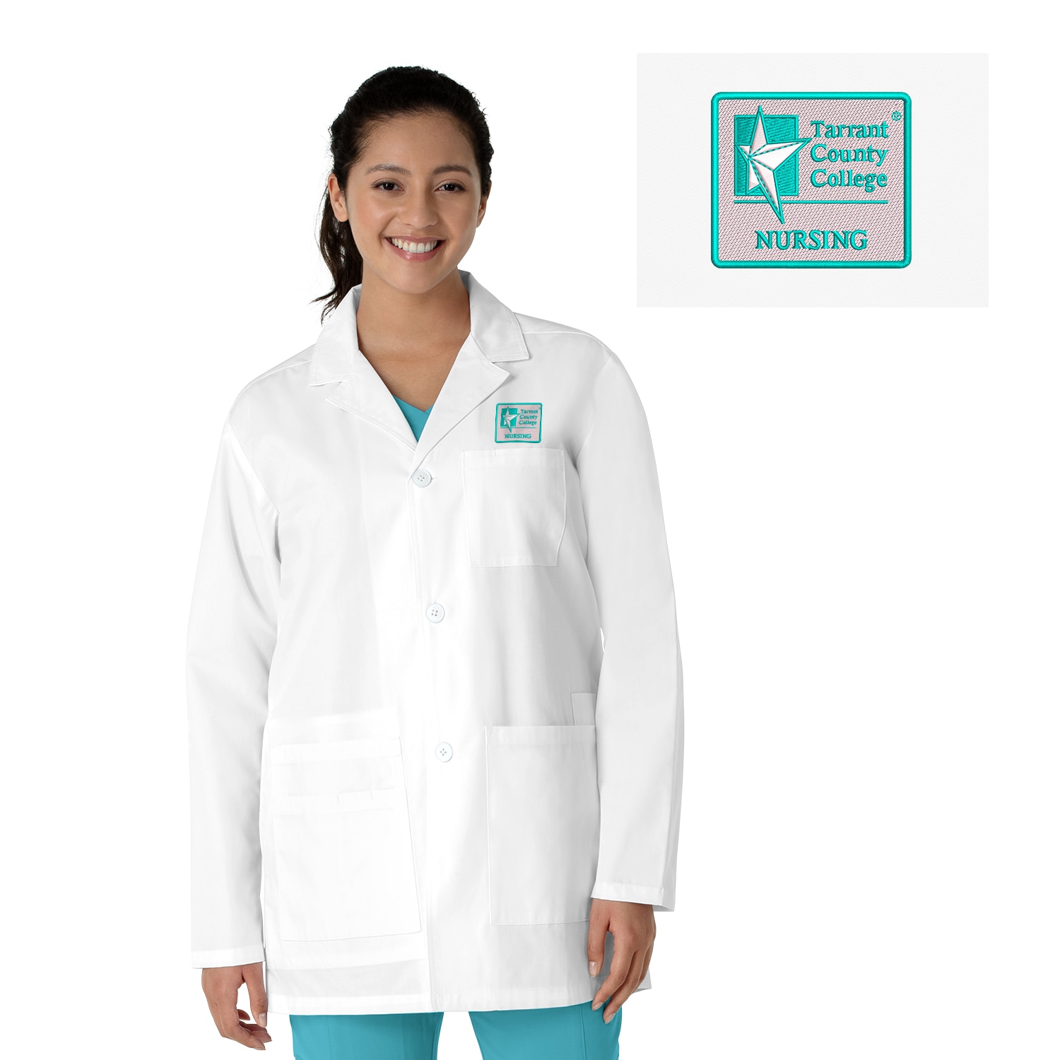 WonderWink Unisex Iconic Lab Coat, 7602TCC2 Nursing