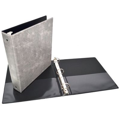 1.5" Gray Executive Binder