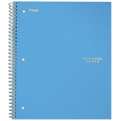 Five Star Trend Wirebound Notebook 3 Subject College Ruled 11 x 8 12 Assorted Colors