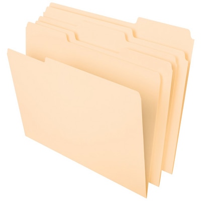 Tops Pendaflex Manila File Folders 13 Tab Letter Size 12Pack