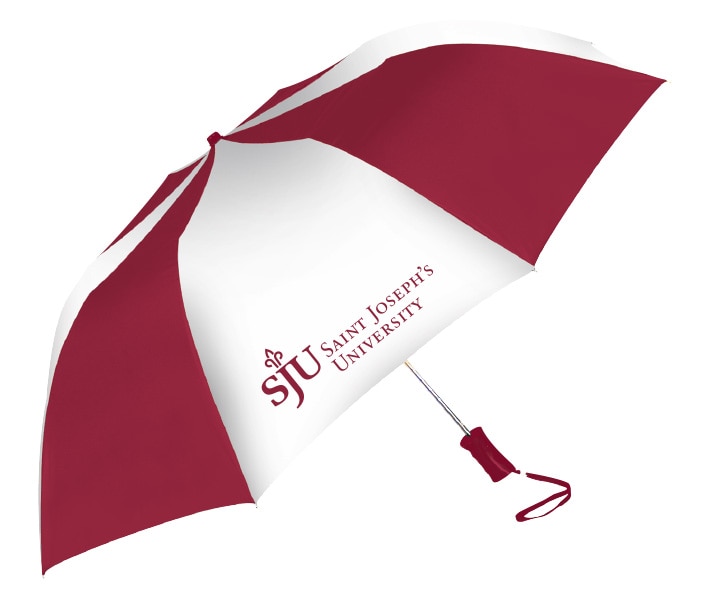 St. Joseph's University Bookstore "The Sport" 2-Tone Emblematic Umbrella Automatic Folding 48" Coverage