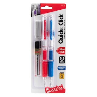 Pentel Quick Click Mechanical Pencil 0.5mm 2Pack