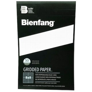 Bienfang Designer Grid Paper Pad, 50 Sheets,,  8