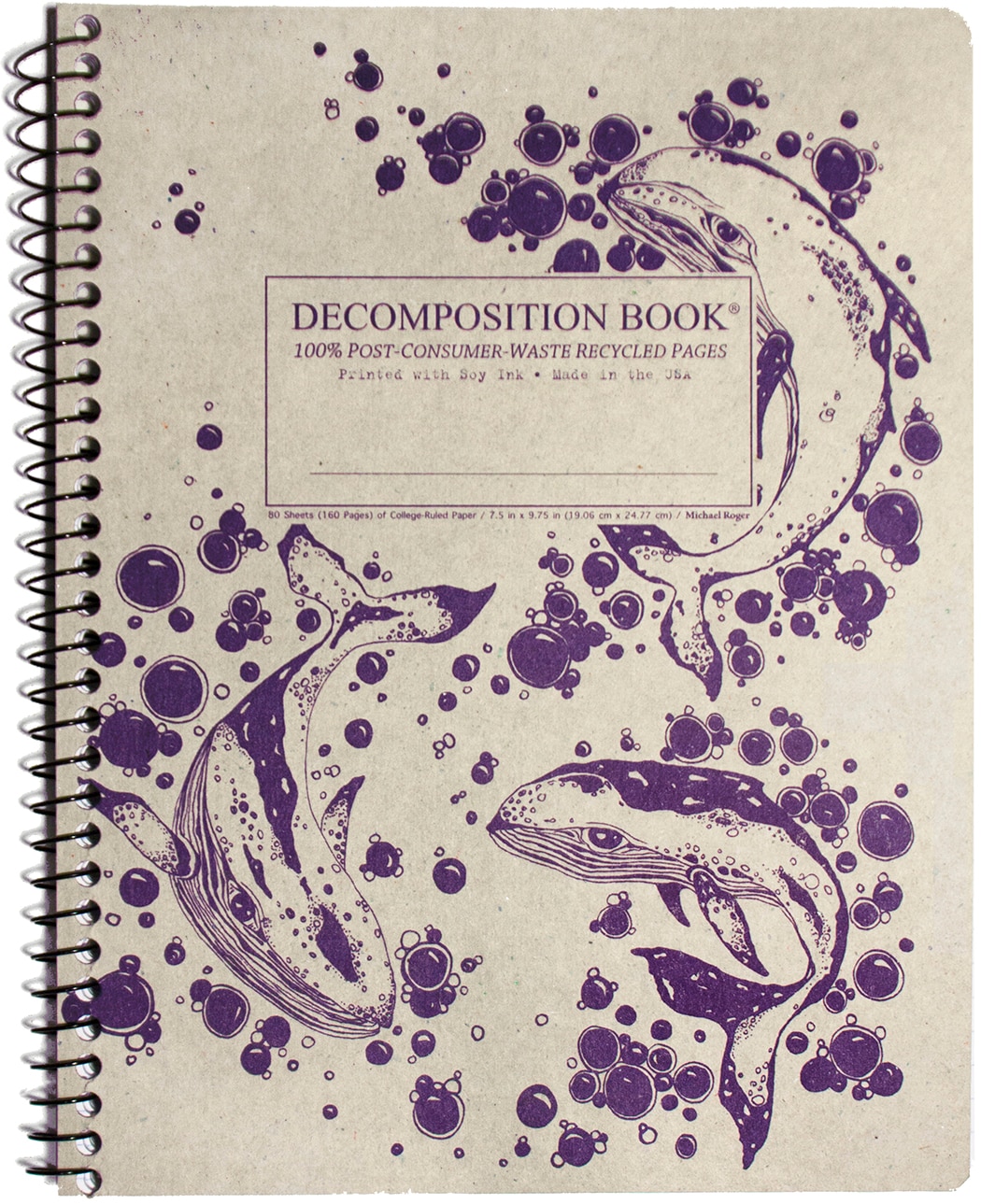 Michael Roger Humpback Whales Coilbound Decomposition Notebook