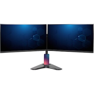 Allsop Free-Standing Dual Monitor Arms Black