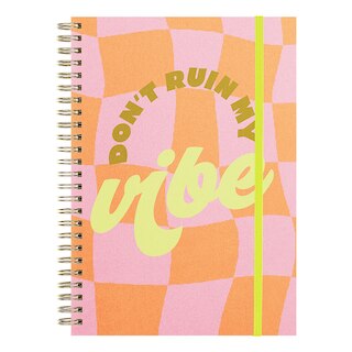 Talking Out of Turn Undated Perpetual Goal Getter Lite Planner, Small - Don't Ruin My Vibe