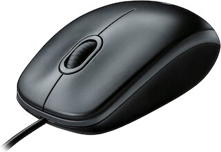 Logitech M100 USB Mouse-Black