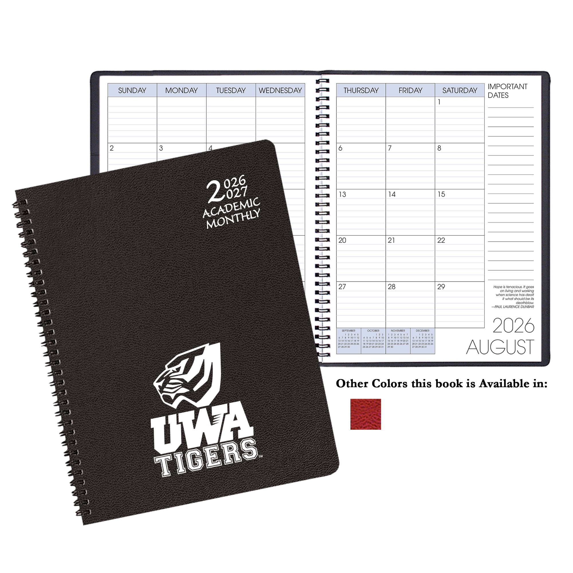 Payne '26-'27 Imprinted Academic Monthly Planner