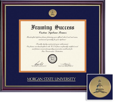 Framing Success 12 x 15 Windsor Gold Medallion PhD Diploma Frame