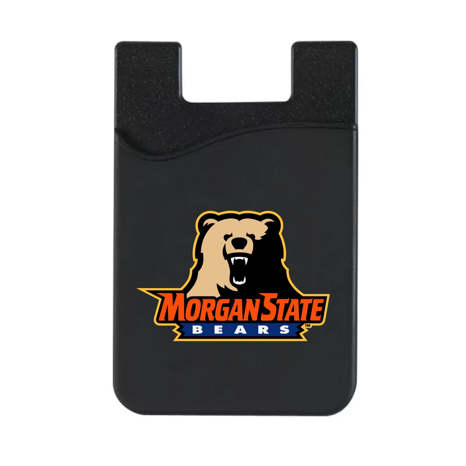 Morgan State University Leather Wallet Sleeve, Black, Classic V2