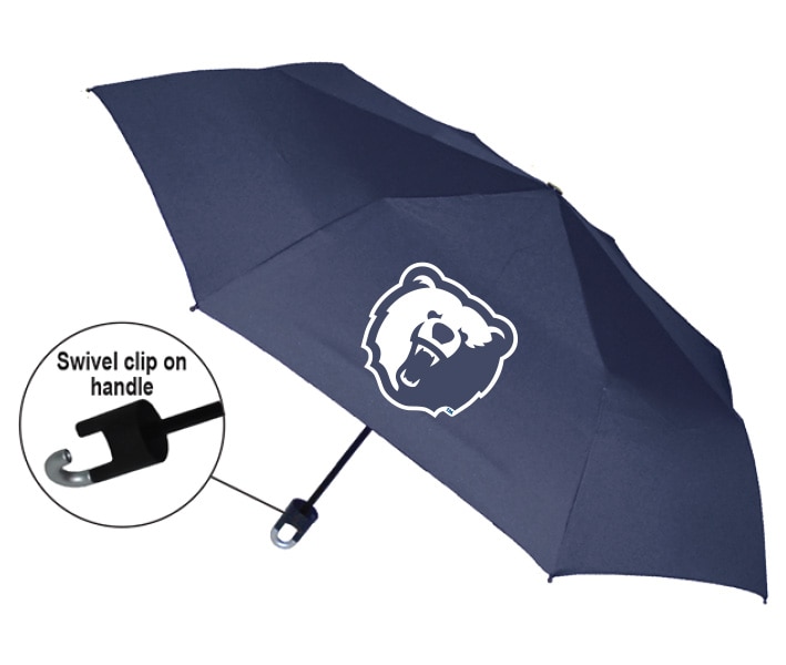 Morgan State University "Storm Clip" Mini Folding Emblematic Solid Umbrella 42" Coverage