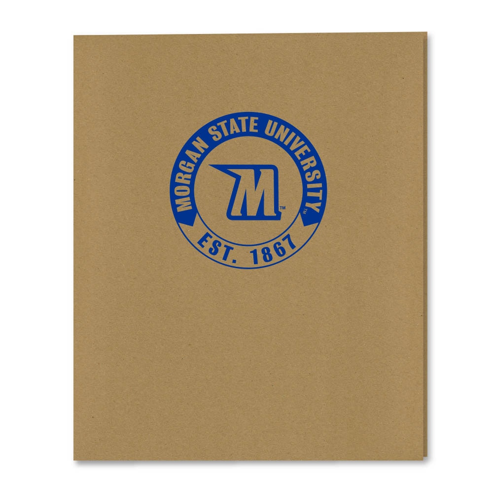 Recycled Emblematic Kraft 2 Pocket Folder, Classic