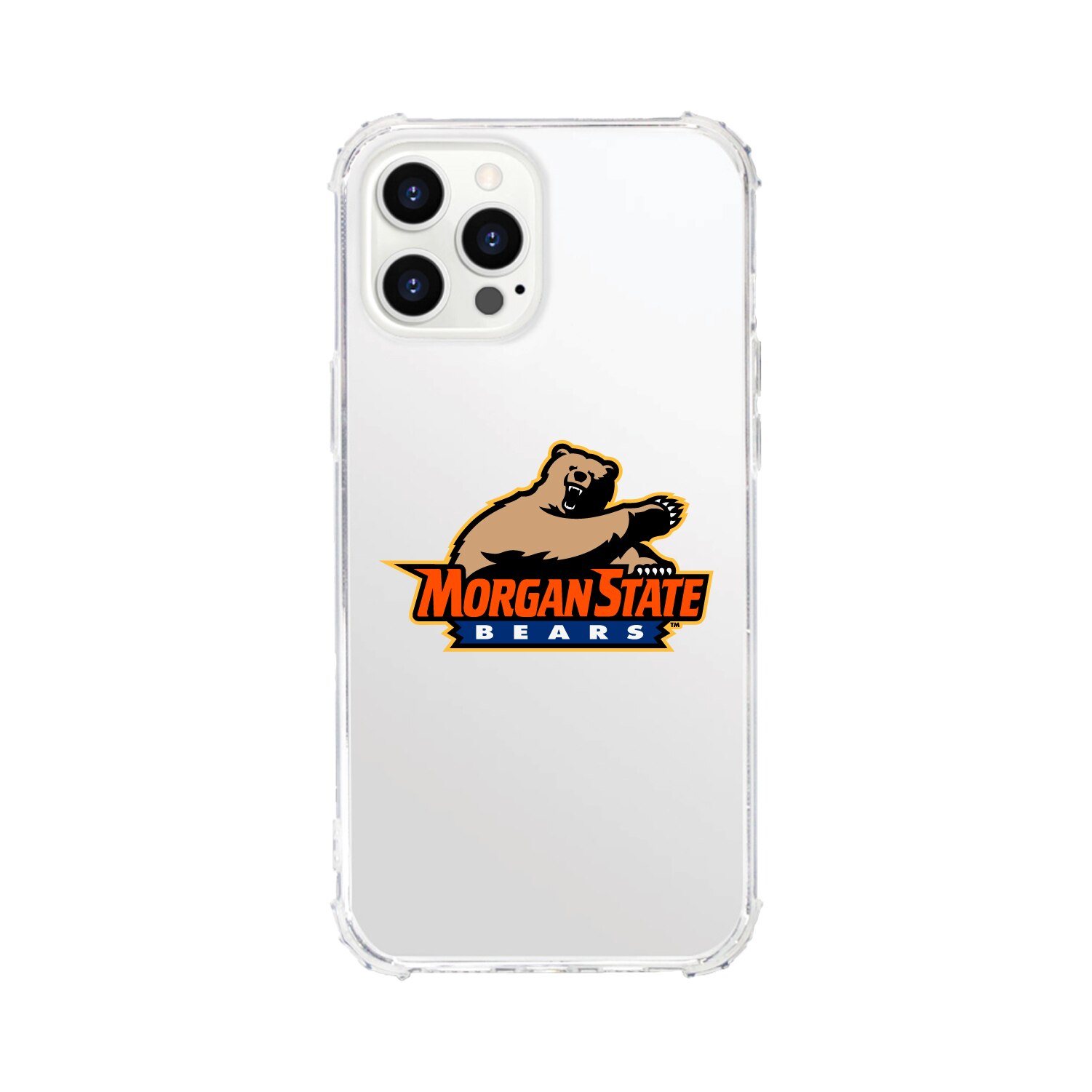 Morgan State University - Clear Tough Edge Phone Case, Classic  - iPhone 14