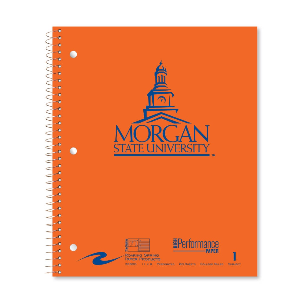 Roaring Premium 1 Subject Notebook 8.5x11 College Ruled  20lb Paper Saranac Cover with Foil