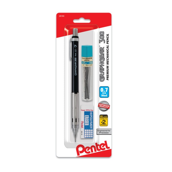 1ct GraphGear 300 0.7mm Mechanical Pencil with Lead & Eraser