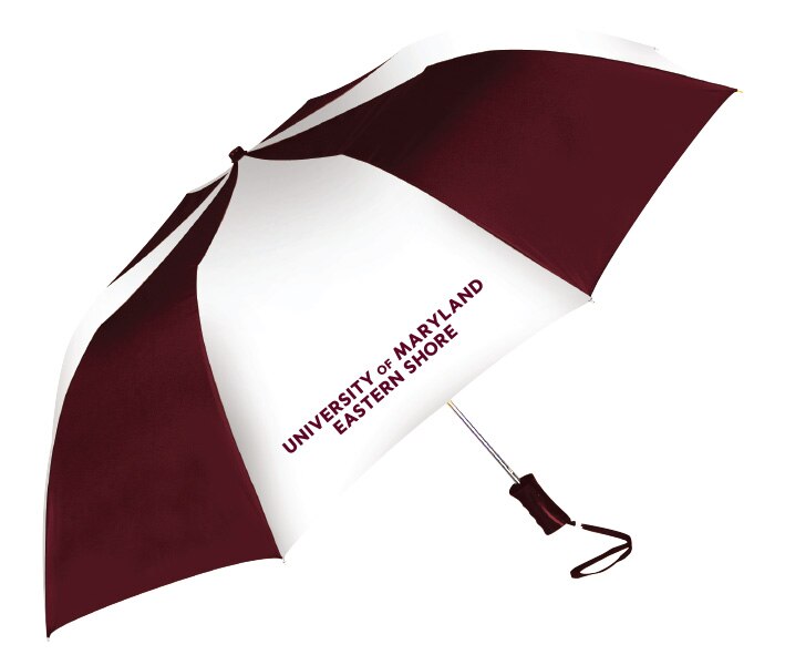 University of Maryland Eastern Shore "The Sport" 2-Tone Emblematic Umbrella Automatic Folding 48" Coverage