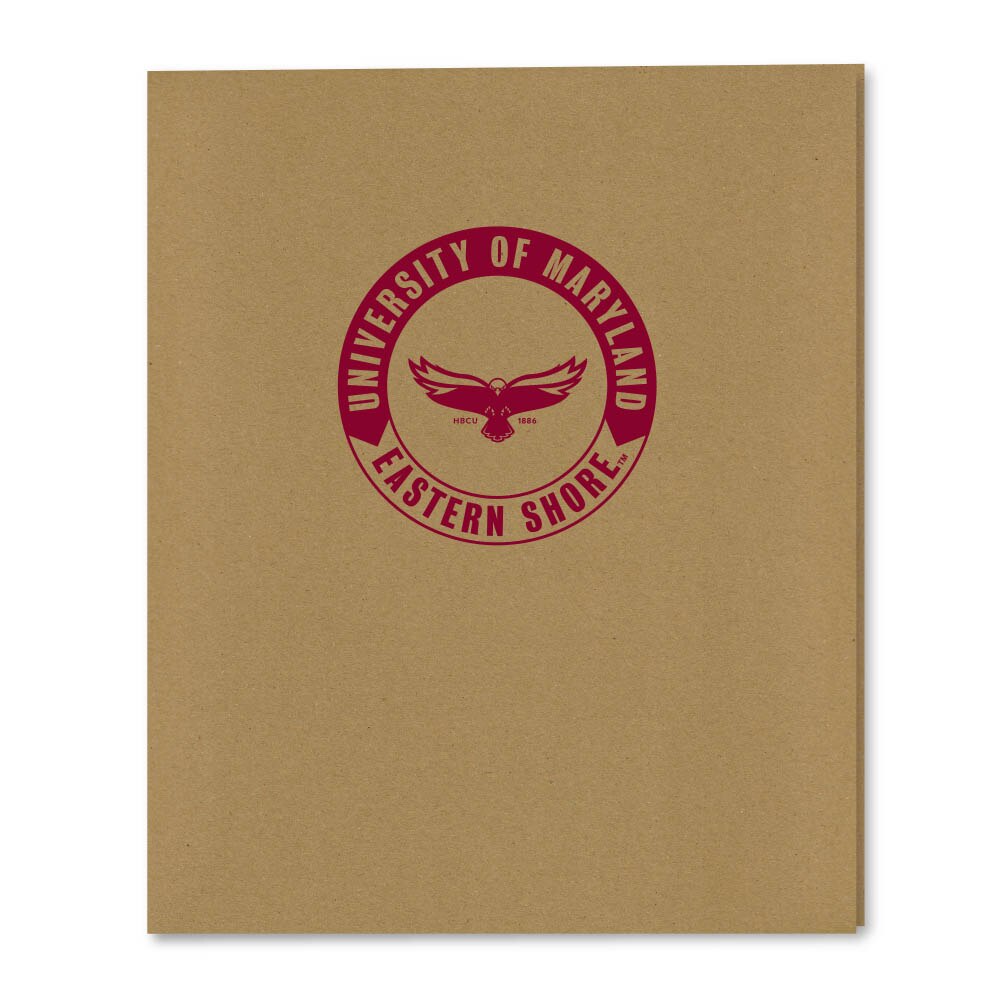 Recycled Emblematic Kraft 2 Pocket Folder, Classic